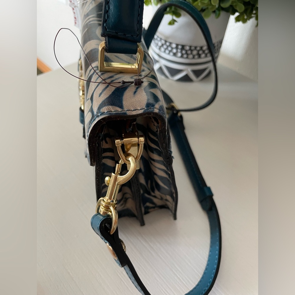 PATRICIA NASH LEATHER PORCILI SATCHEL WITH CROSSBODY STRAP BAG MSRP $ 199 NEW - Picture 3 of 14